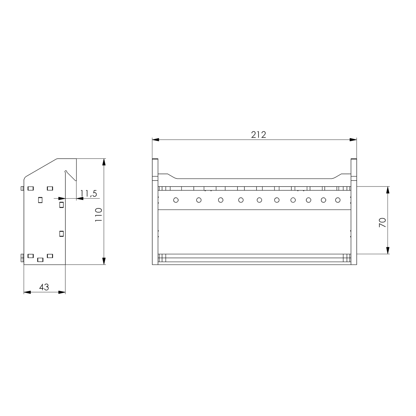 Halter für Sechskantschlüssel