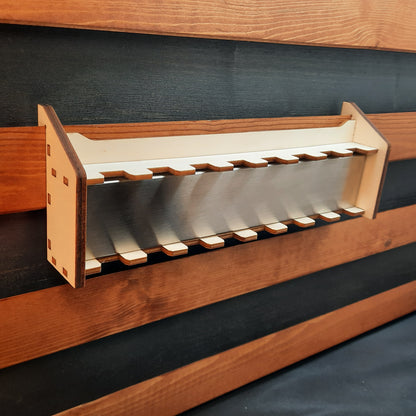 Maulschlüsselhalter aus Holz mit Magnet – Werkzeugwand Halter für bis zu 8 Maulschlüssel